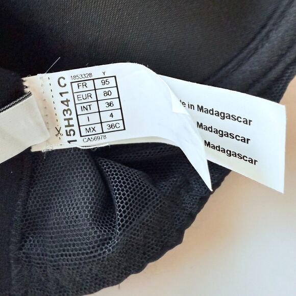 NWT Simone Perele 1948 Collection Limited Edition Padded Demi Bra Black Size 36C - Picture 14 of 15